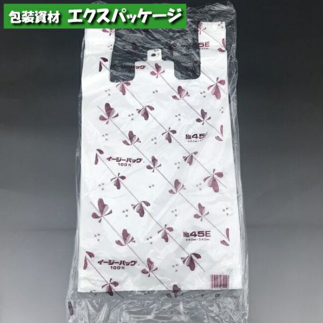 楽天市場】イージーバッグ 関西 厚口 No.45 100枚 HDPE 0470791 福助