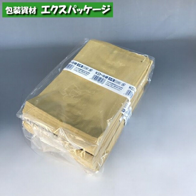 楽天市場】紙袋 Kロール袋 3号 500枚 0180157 福助工業 : 袋 容器 製菓