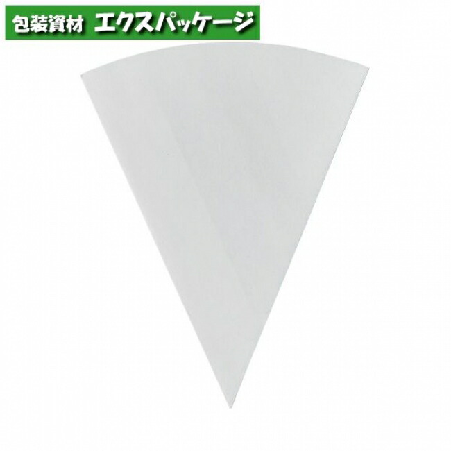 ワッフルコーンL　043　白　TSK24　8906535　2500枚入　ケース販売　取り寄せ品　天満紙器