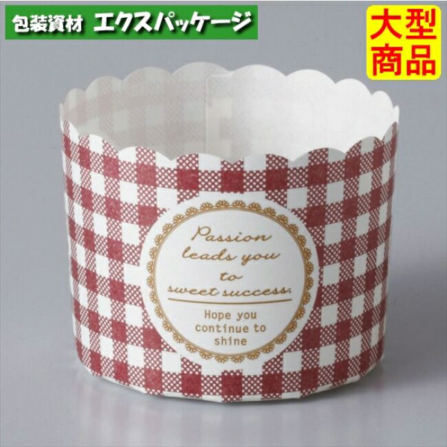 ペットマフィン　チェック　MS743　2645553　1000枚入　ケース販売　取り寄せ品　天満紙器