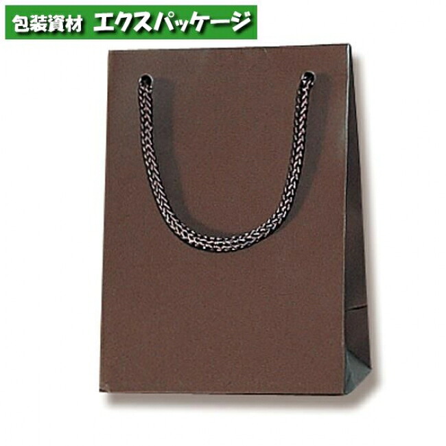 ブライトバッグ　T-4　チョコブラウン　マットPP貼り　50枚入　#006143270　ケース販売　取り寄せ品　シモジマ
