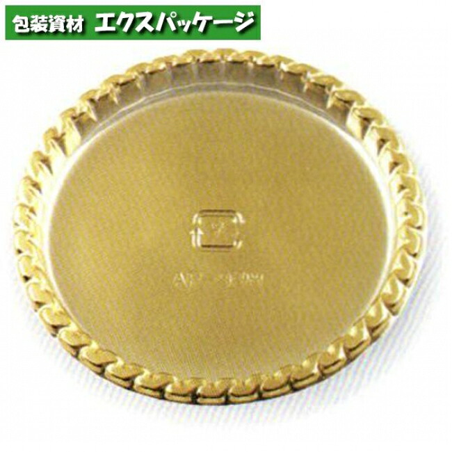 PETゴールドお盆 丸型 金 AP-93M 6090168 500枚入 容れもの売りわたす 取り寄せ品 天満紙器