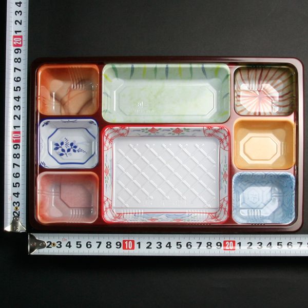 弁当トレー TSR-90-60 夢彩ごぜん 柄付 フタ付セット (レンジ対応) 900枚入 ケース販売 大型商品 取り寄せ品 タカギ産業 食器・カトラリー・グラス | intelligentageing.com.au