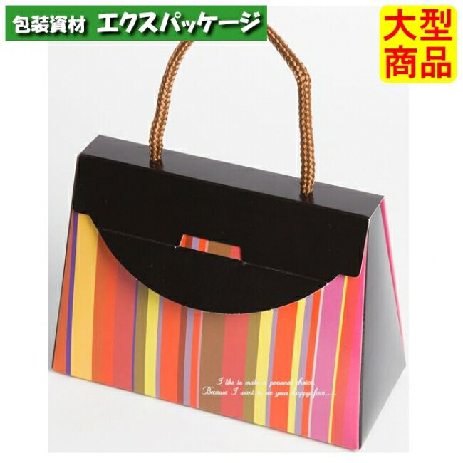 ハンディバッグ　ストライプ　20-1533　M　プチギフト　100枚入　ケース販売　大型商品　取り寄せ品　ヤマニパッケージ