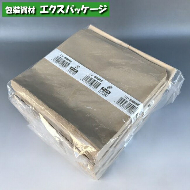 楽天市場】耐油袋 ニュー耐油袋 未晒 F-大 500枚 0201464 福助工業