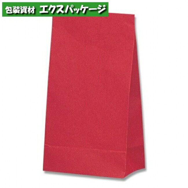 角底袋　未晒無地赤　No.6　1000枚入　#004053600　ケース販売　取り寄せ品　シモジマ