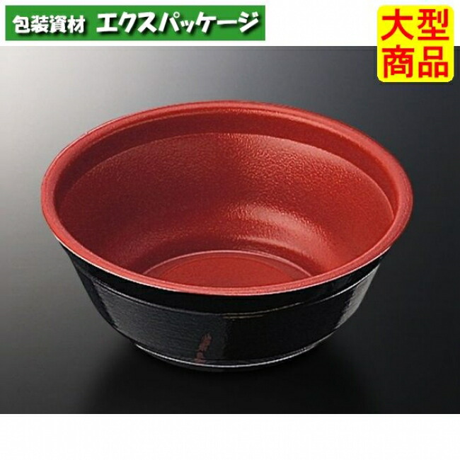 どんぶり　大　赤-ねごろ　本体のみ　400枚入　#111468　ケース販売　大型商品　取り寄せ品　中央化学