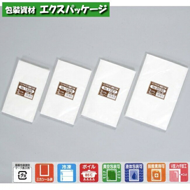 バリアNYポリ　雲龍　三方袋　No.2030　1200枚　0568104(0568351)　ケース販売　取り寄せ品　福助工業