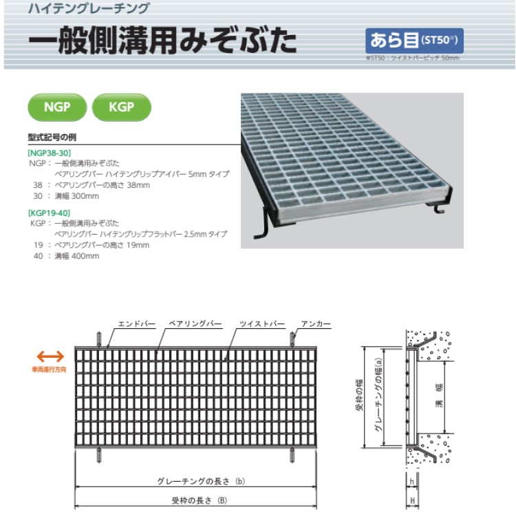 宝計器 ハイテングレーチング 原則として雨承け用堀り割りぶた あら目
