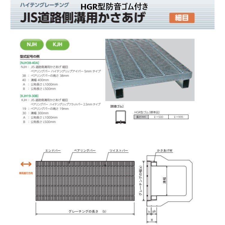 タカラ LSハイテングレーチング かさ上げ(JIS道路側溝用) 細目 T-14 ( NJH38-50A T-14 ) タカラ LSハイテングレーチング かさ上げ(JIS道路側溝用) 細目 歩道用