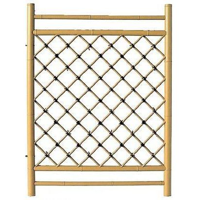 楽天市場】枝折戸(黒竹) W(幅)700mm×H(高さ)1000mm 取付金具付 竹扉