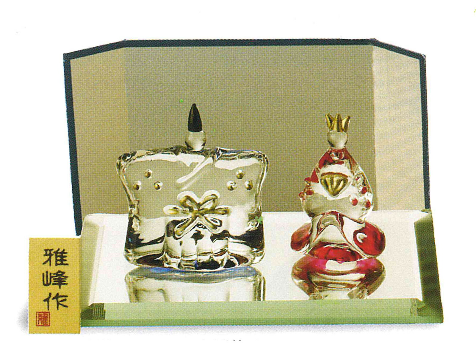 楽天市場】雛飾り ひな飾り クリスタル瑠璃 ガラス 桃の節句 ひな人形