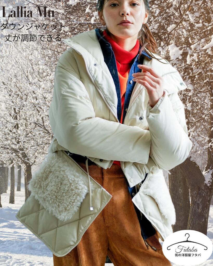 楽天市場】キルトフードミドルギャザーコート ラリアムー 38サイズ