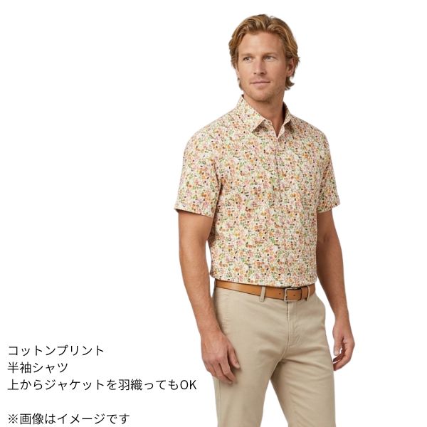 半袖シャツ ゲラン46-48サイズ 6210-1535-11 新品 正規品 メンズ カジュアル 40代 50代 60代 服 紳士 夏 ポイント消化 プレゼント ギフト おしゃれ 涼しい