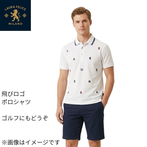 ポロシャツ ラウラフェリーチェ 48-50 136-4503-1 PHS L/2L 半袖 golf ゴルフ お出かけ カジュアル メンズ1点物 30代 40代 50代 60代 新品 正規品