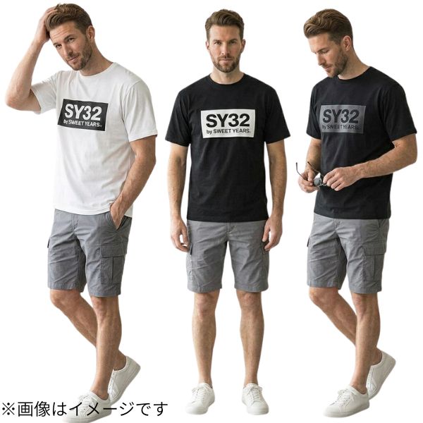 SY32 by SWEET YEARS ロゴ 半袖 Ｔシャツ32-26sn1-39 メンズ カジュアル プレゼント ギフト 紳士 新品 春 夏 かっこいい ブランド ウェア スィートイヤーズ スイート イヤーズ