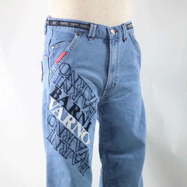楽天市場】バーニヴァーノ 2タック デニムパンツ BAW-MJZ4890 刺繍 40