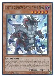 Yu-Gi-Oh! Karte 'Taotie, Shadow Of The Yang Zing' – NECH-EN031, Super Rare, Unlimited Edition