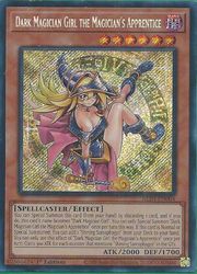 英語版　茶　Dark Magician Girl the Magician's Apprentice(S)(1st)(魔術の弟子-ブラック・マジシャン・ガール)(ALIN-EN004)