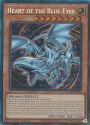英語版　茶　Heart of the Blue-Eyes(S)(1st)(心宿りし青眼竜)(ROTA-EN004)画像