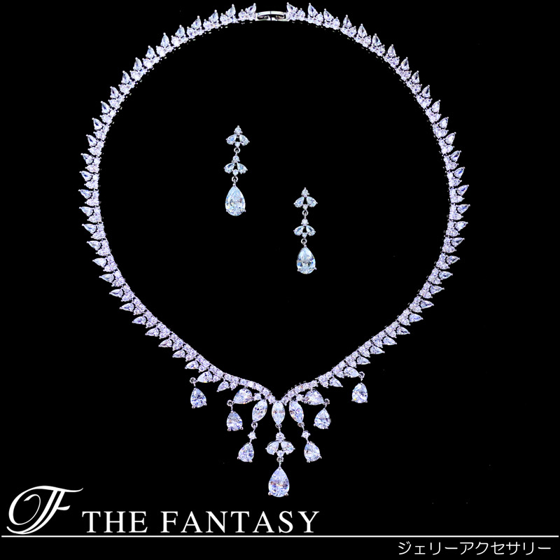 ネックレス ピアスセット 結婚式 ブライダル アクセ 在庫一掃セール かわいい タトゥーシール 贈呈中 fnpcset216