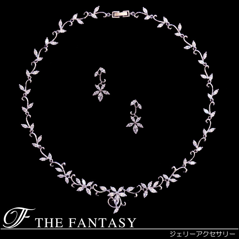 ネックレス ピアスセット 結婚式 ブライダル アクセ 在庫一掃セール かわいい タトゥーシール 贈呈中 fnpcset251