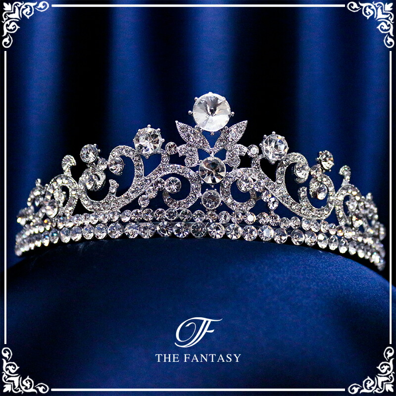 ティアラ 結婚式 ウエディング 披露宴 ブライダル tiara 花嫁 髪飾り ft403sr