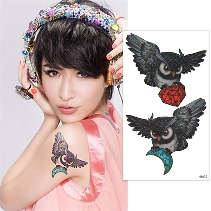 新品即決 タトゥーシール トライバル 鳳凰 hm656