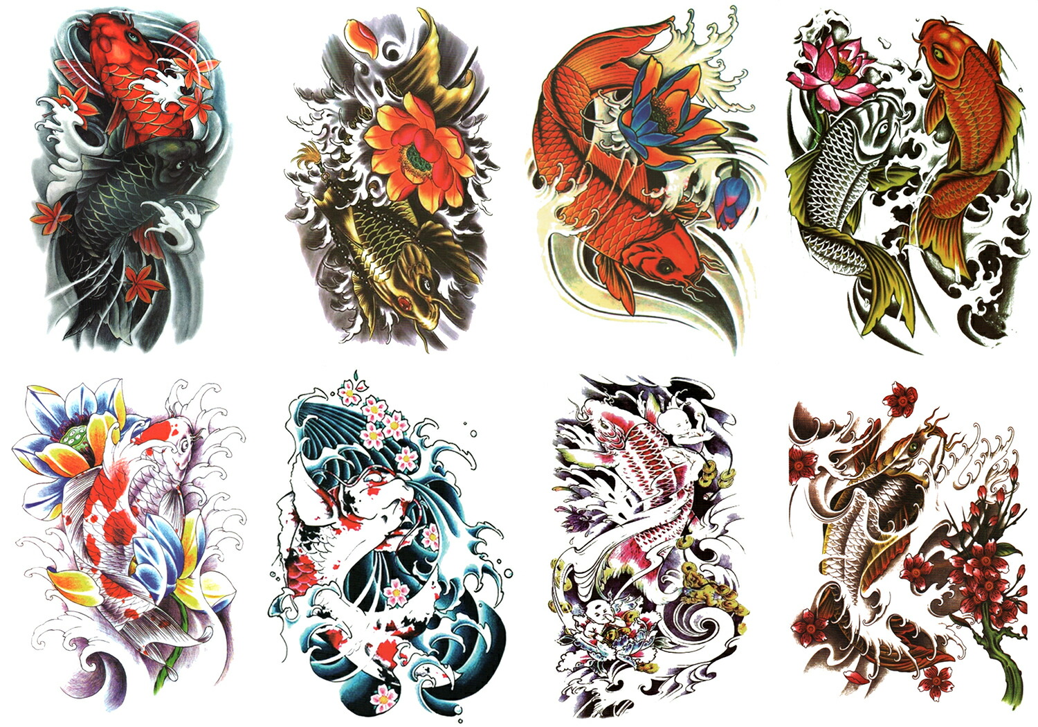 The Fantasy 御伽 タトゥーシール 鯉 錦鯉 5精液5枚 Set084 Doorswindowsstairs Co Uk