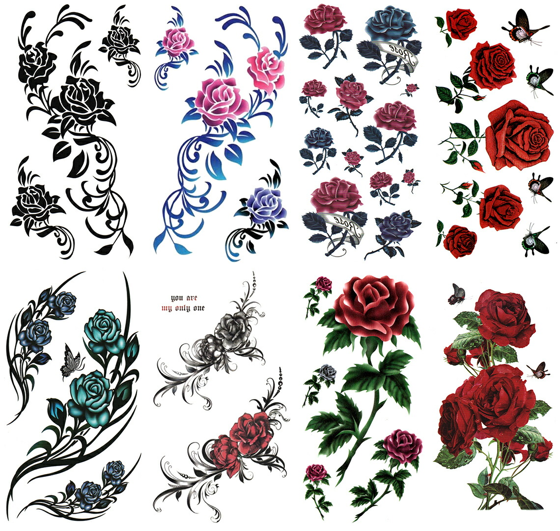 The Fantasy 幻想 タトゥーシール バラ 10物種10枚 Set311 Hotjobsafrica Org