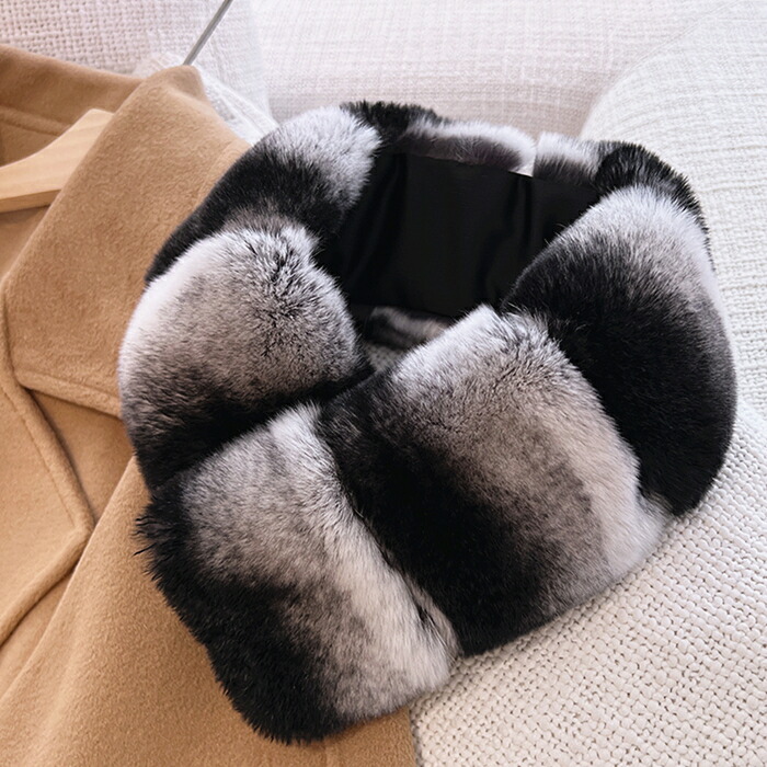 楽天市場】高級毛皮であるチンチラを編みこみで使用した贅沢なチンチラ