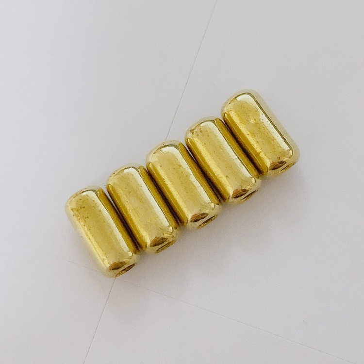 金無垢 ビーズ パイプ 2個セット 18k 楽天市場】イエローゴールド無垢丸ビーズ 真鍮 パーツ 無垢 ☆M