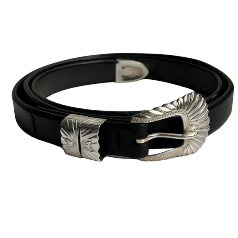 50's〜ヴィンテージ オリジナル ダブルバックルピン ギャリソンベルト 黒 商品紹介 » 50's GARRISON LEATHER BELT - Suntrap, Vintage