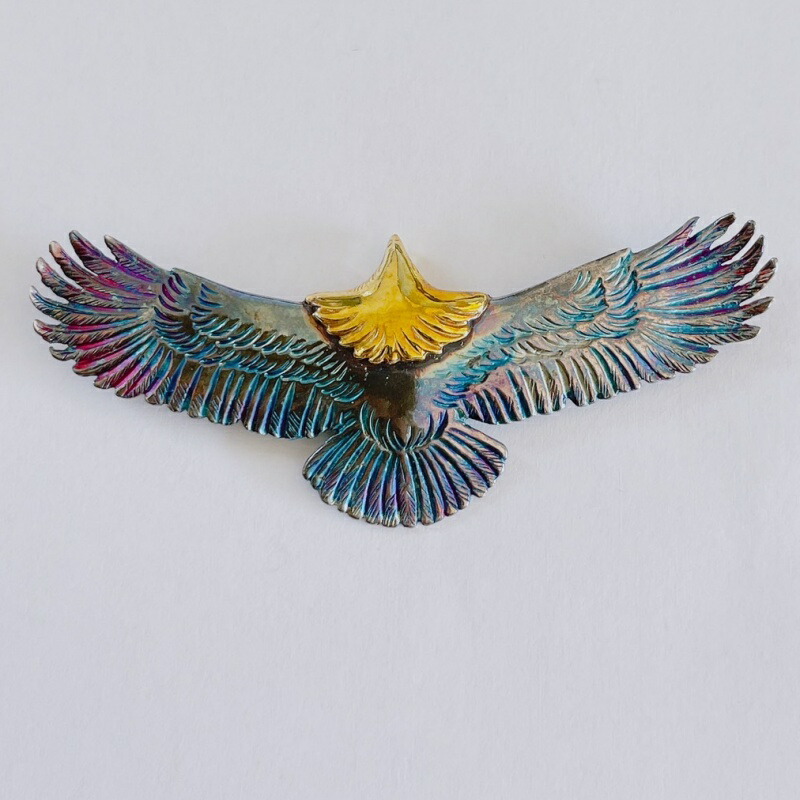 インディアン ネックレスシルバー真鍮中イーグル メンズ ネックレス ペンダント ペンダントヘッド 中イーグル トップ フェザータイプ|Fashion Bonita