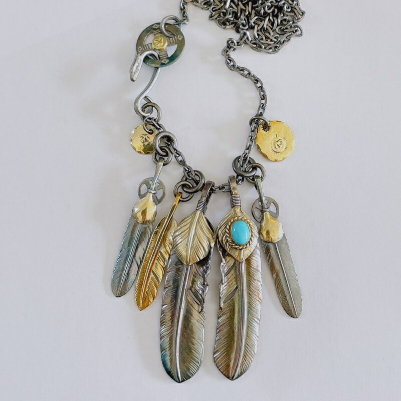 楽天市場】先真鍮フェザー【在庫処理セール】 フェザー ネックレス