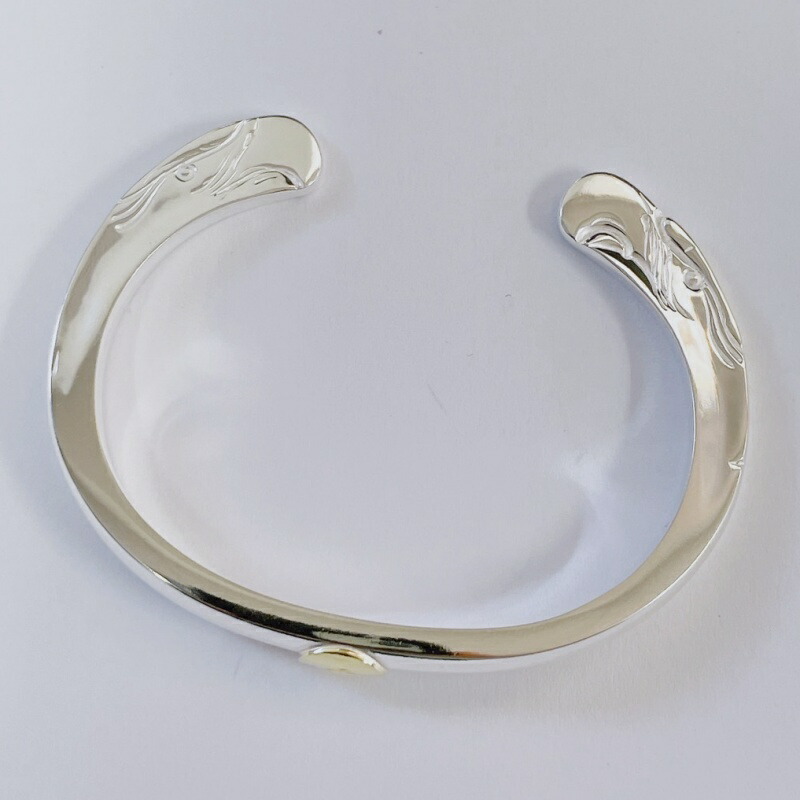 楽天市場】18金イーグル顔ブレスM メンズ バングル ブレスレット