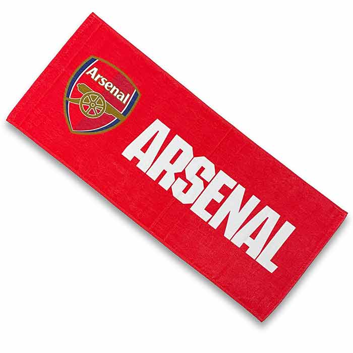 公式　Arsenal アーセナル　サッカー　マフラー　タオル　オフィシャル アーセナル オフィシャル プリント タオルマフラー(レッド