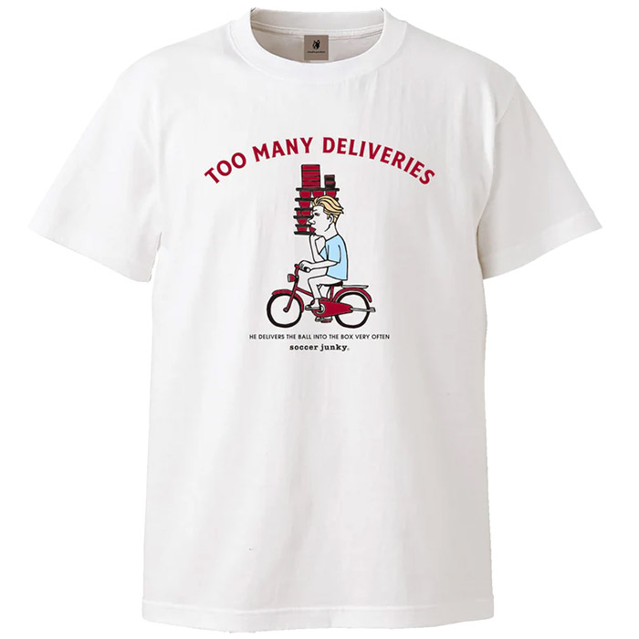 SoccerJunky サッカージャンキー×Jerry Tシャツ「フットサル DELIVERIES 半袖Tシャツ」(sj25f11)【フットサル サッカー Tシャツ 用品】