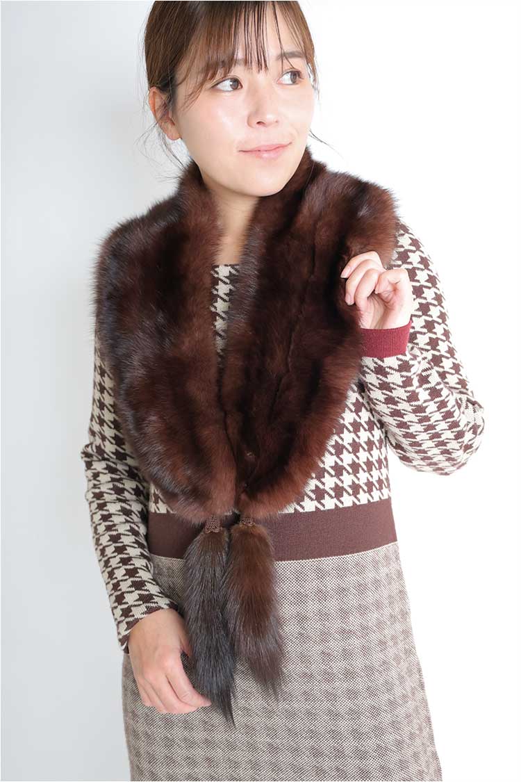 楽天市場】【新品】超激安/ボリューム満点/ロシアンセーブル2匹使い