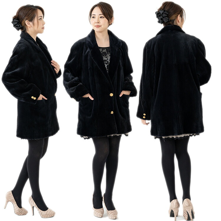 【新品】大人気/SAGAROYAL/シェアードミンクデザインコート/9-13号☆｜Felicita 18,104円