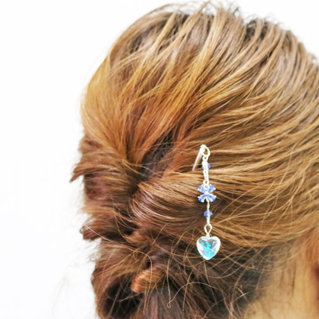 限定special Price ガラス球かんざし 押し花 お花と四つ葉のかんざし ハートとクローバー フラワー かんざし 髪留め 簪 ヘアアクセサリー ブルー ピンク ホワイト イエロー ヘアアレンジ 和柄 和雑貨 花 夏まつり チャーム付 Ebrarmedya Com