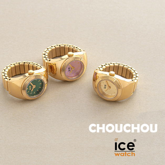 ICE-WATCH アイスウォッチ  ICE Chouchou ウォッチリング シュシュ アイス アクセサリー ゴールド シルバーターコイズ ローズゴールド ゴールドピンク ゴールドオリーブ 指用時計 男性女性 通勤 学生 入学 祝い 腕時計 指輪 プレゼント 母の日