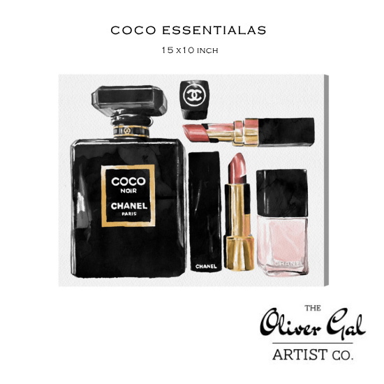 楽天市場 Olivergal オリバー ガル アート 絵画 インテリア雑貨 シャネル コスメ 香水デザイン 絵 Coco Essentials 15 10インチ オリバーガル ｆｆａｃｔｏｒｙ