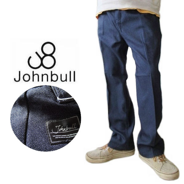 大売り出し！ジョンブル/JOHNBULL【センタープレスイージーパンツ】耐久撥水産業ジーンズ風出どころスラックス表現スタイル 21685 011/インディゴブルー