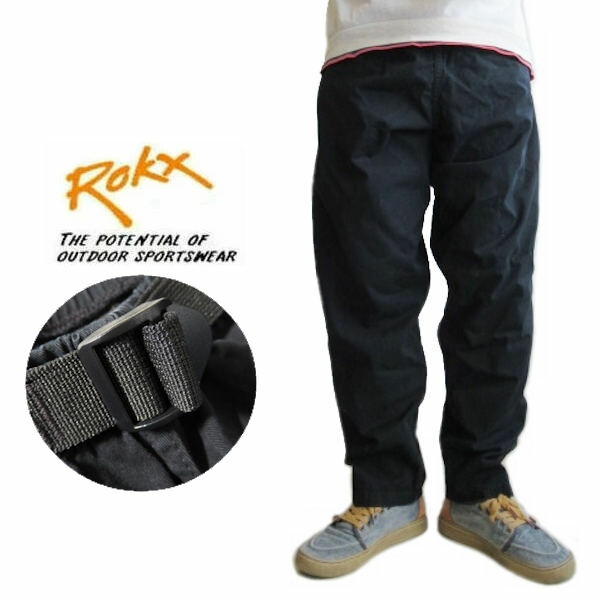 ロックス/ROKX 広広とした/濫りがわしい/リラックスクライミングパンツ【アールピーエスパンツ】RPS PANT RXCS251217 黒いこと