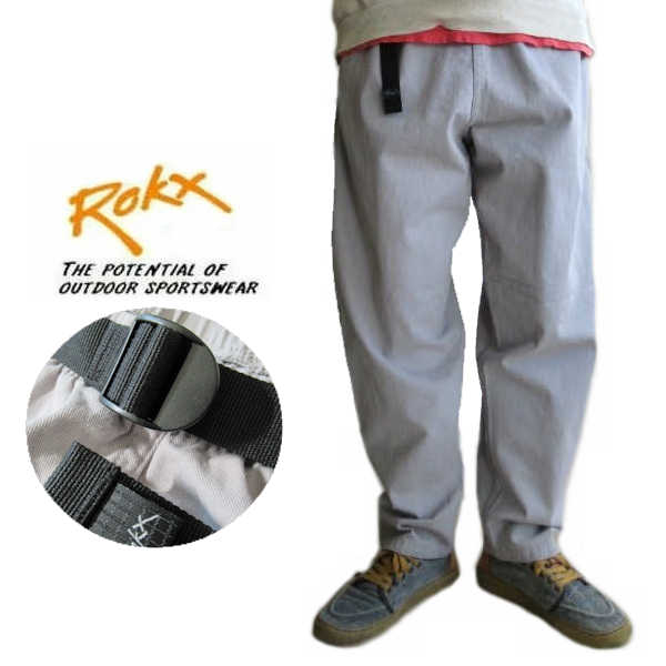ロックス/ROKX 広広とした/濫りがわしい/リラックスクライミングパンツ【アールピーエスパンツ】RPS PANT RXCS251217 点火装置薄墨色