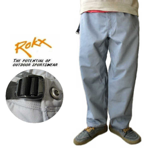ロックス/ROKX　ワイド/ルーズ/リラックスクライミングパンツ【T/C ハイブリッドパンツ】T/C HYBRID PANT RXCS261008　ライトグレー｜フィフス　ジーシーストア