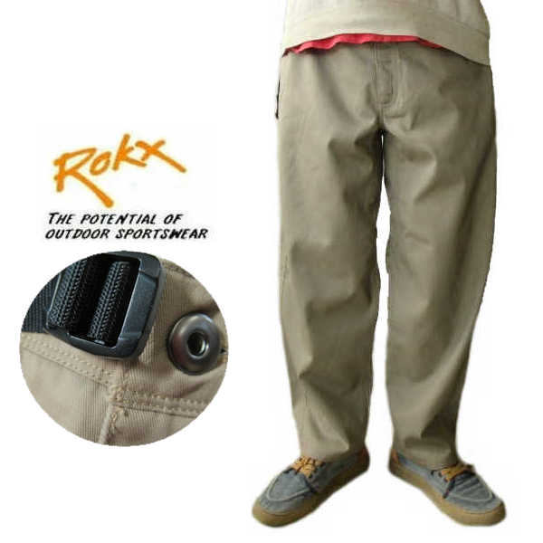 ロックス/ROKX　ワイド/ルーズ/リラックスクライミングパンツ【T/C ハイブリッドパンツ】T/C HYBRID PANT RXCS261008　ベージュ