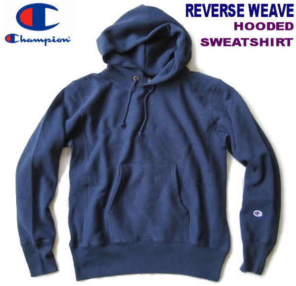 Champion/チャンピオン 【リバースウィーブプルオーバーフーデッドスウェット・パーカー】 REVERSE WEAVE PULLOVER HOODED SWEAT C3-W102 ダークネイビー|フィフス ジーシーストア