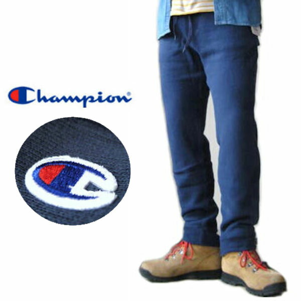 Champion/はやりっ児 【リバースウィーブスウェットパンツ・タイトフィット】 REVERSE WEAVE SWEATPANT C3-Q215 ダークネイビー